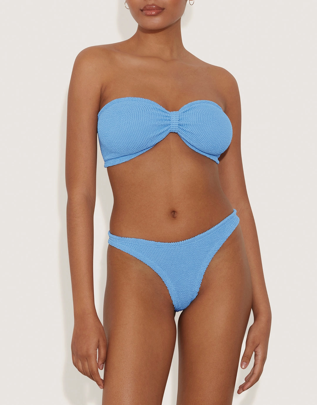 Tina Bikini Set - Cornflower full coverage swim tops, cute bikini tops