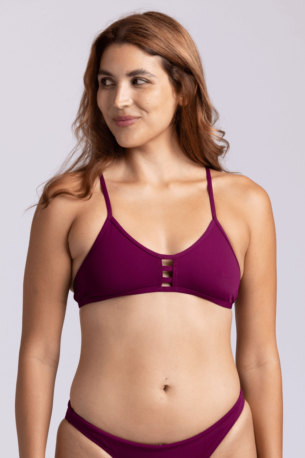 Tomcat Bikini Top - Cabernet