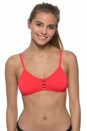 Tomcat Bikini Top - Strawberry inclusive swimwear styles, all season swimwear options