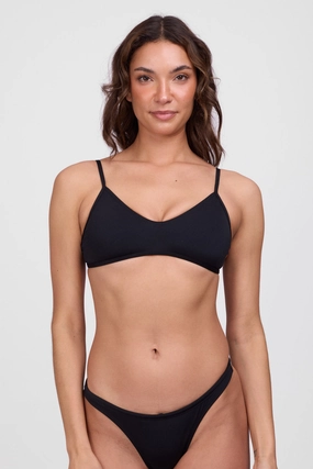 Tracy Bikini Top - Black bikini sets with cover up, comfy beach bikinis women