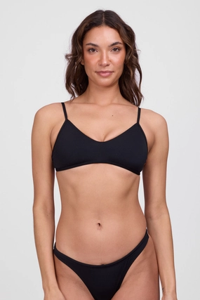 Tracy Bikini Top - Black all purpose swimwear, comfortable swimwear for everyone