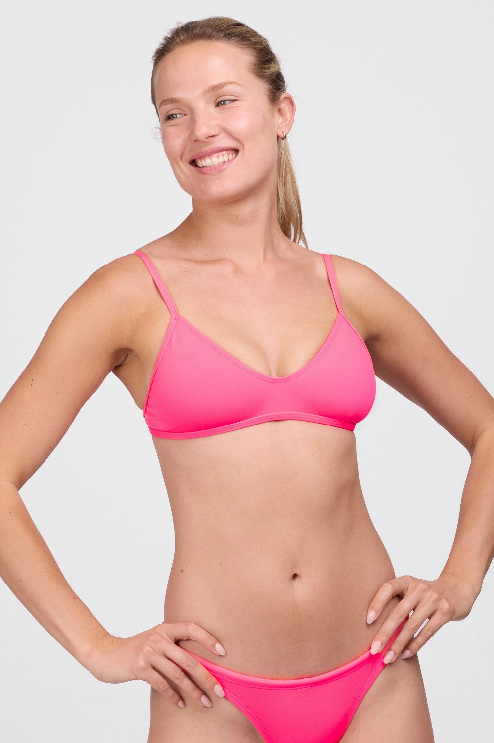 Tracy Bikini Top - Hot Pink