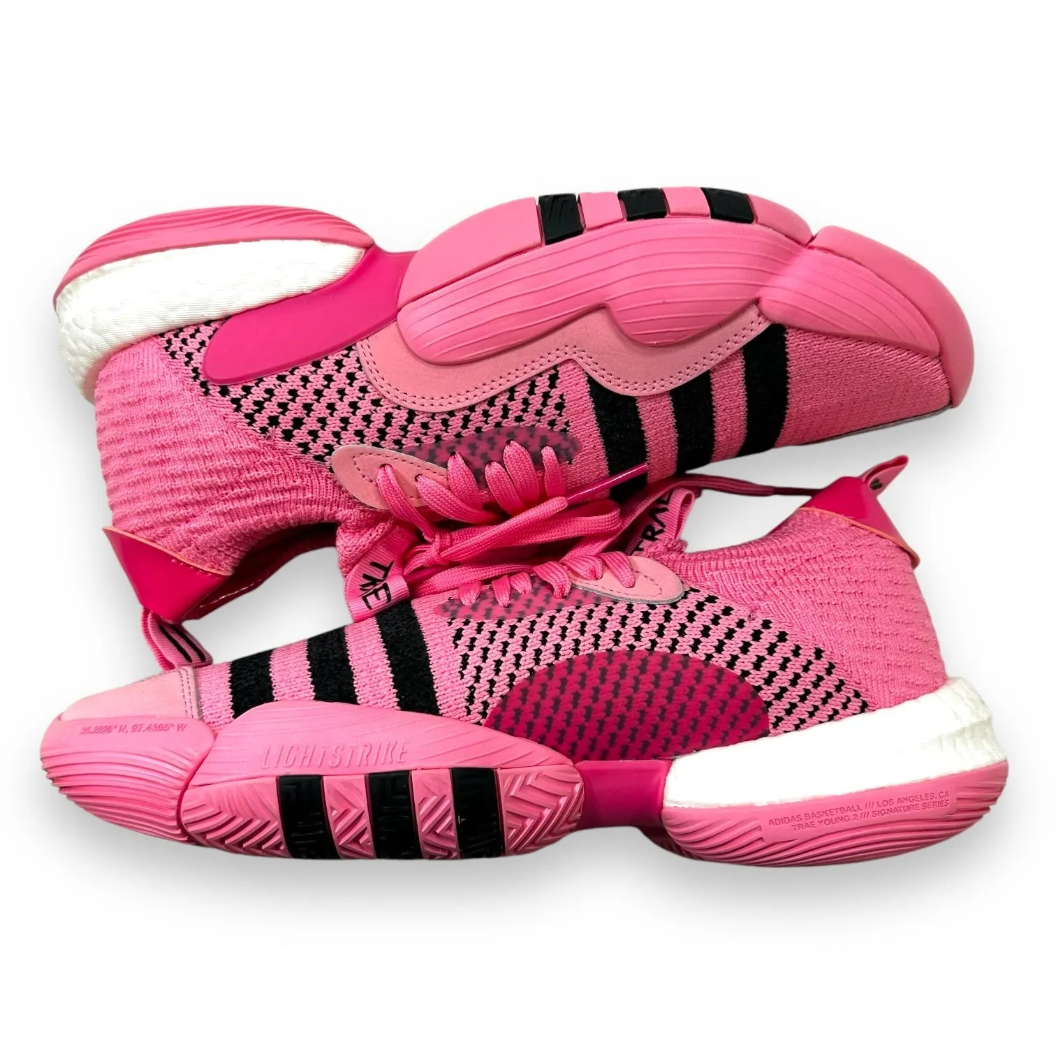 Trae Young 2.0 'Pink Trap House basketball shoes By Adidas In Pink, Size: 10.5 adidas