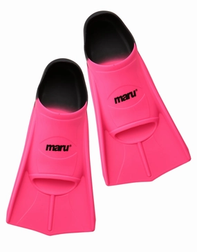 Training Fins - Pink/Black maru swimwear women, maru competition swimsuits