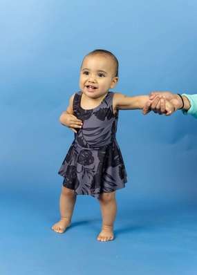 Tropical Night | Baby Skirted One-Piece toddler girl swimwear, summer swimwear for girls