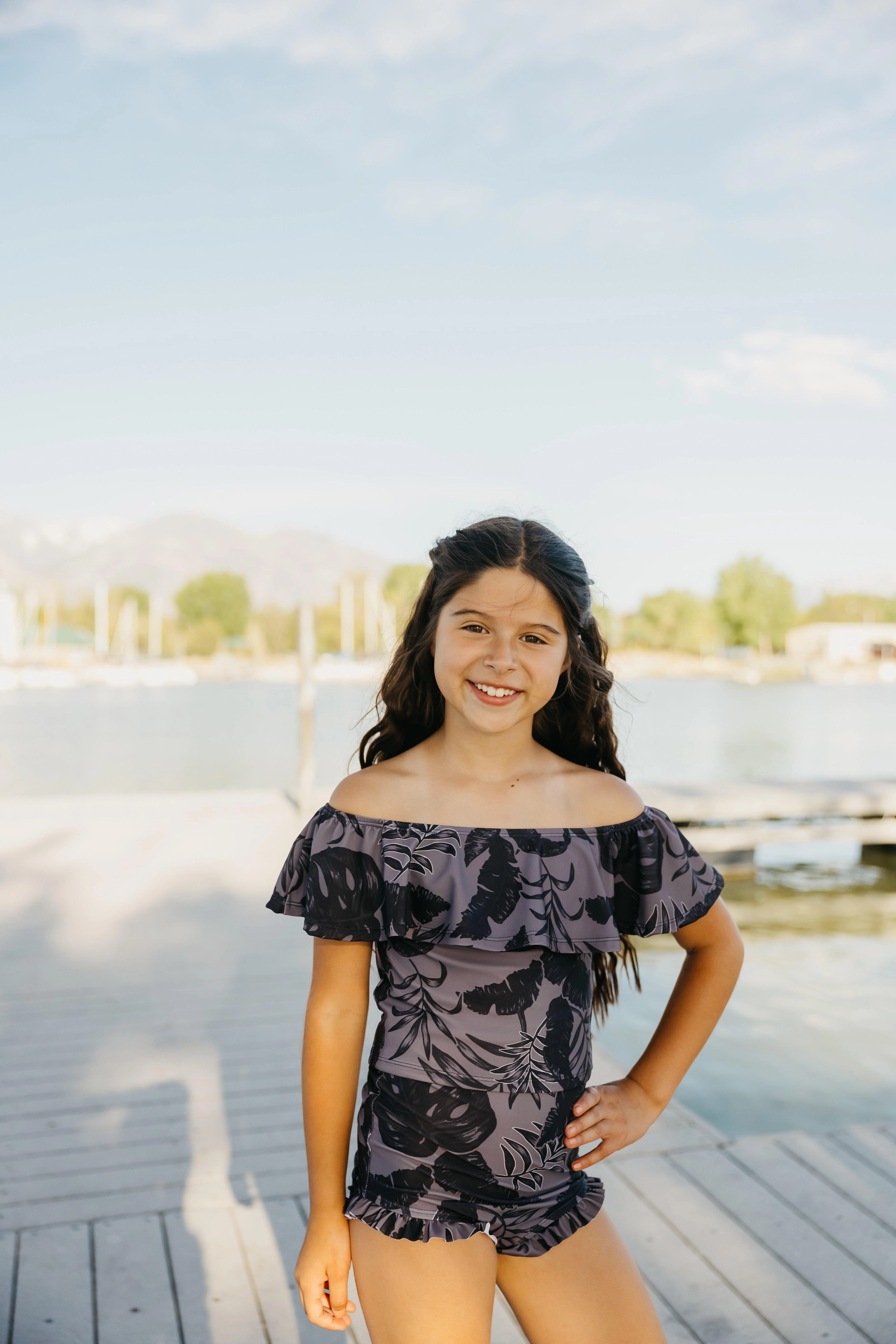 Tropical Night | Mini Ruffled Around Top