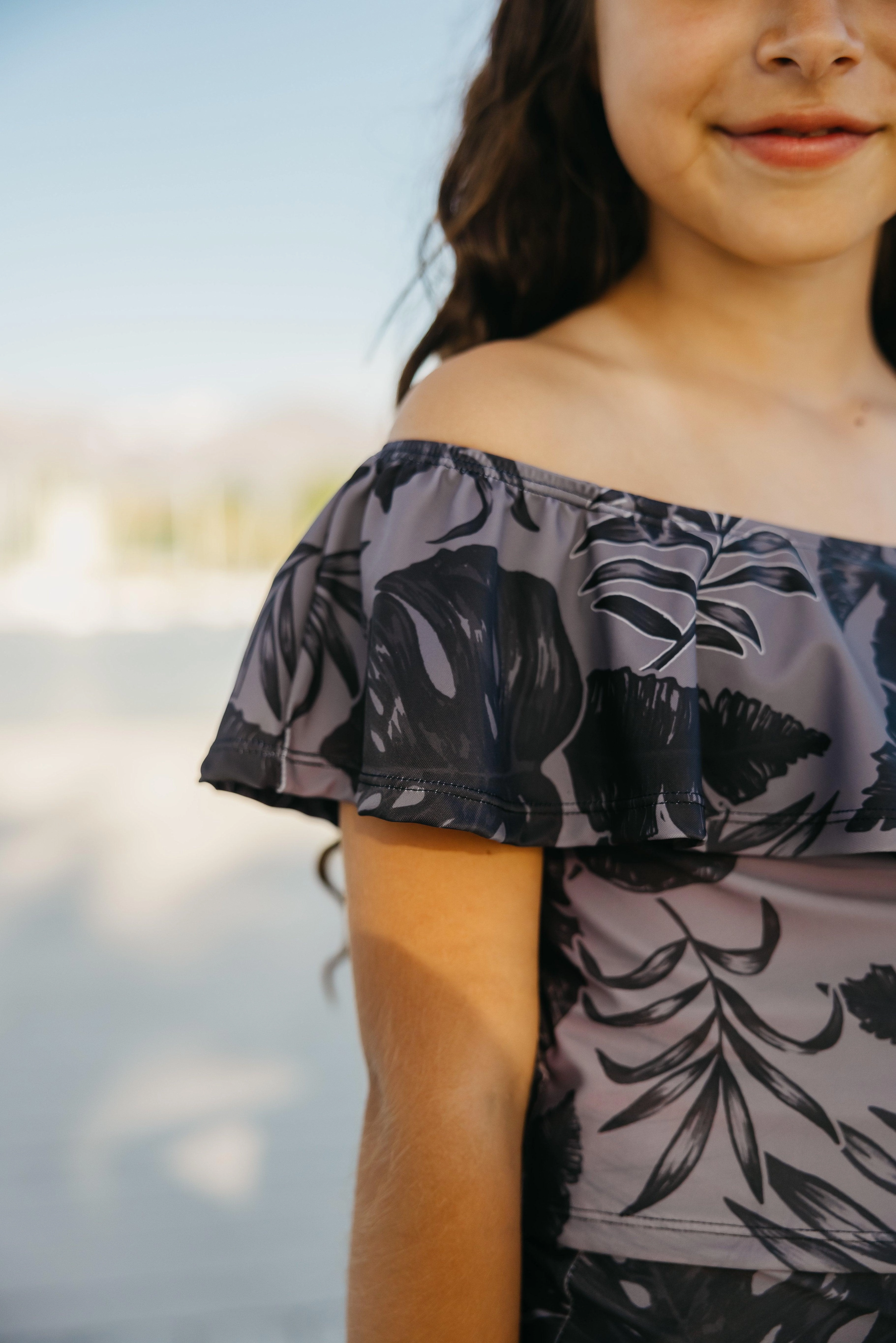Tropical Night | Mini Ruffled Around Top