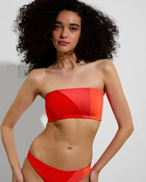 Tubular Top *LOF X DUNE - Sweet Chili Heat / Flare / Aperol lightweight women's swimwear, chic swim outfits for beach