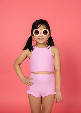 Ultimate Pink | Mini Racer Back Top toddler girl swimwear, summer swimwear for girls
