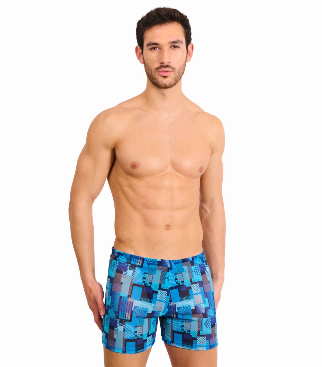 Ultramarine Tan Through Swim Shorts
