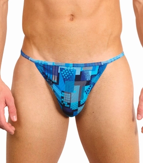 Ultramarine Tan Through Swim Tanga affordable men's swimwear, summer swimwear for men