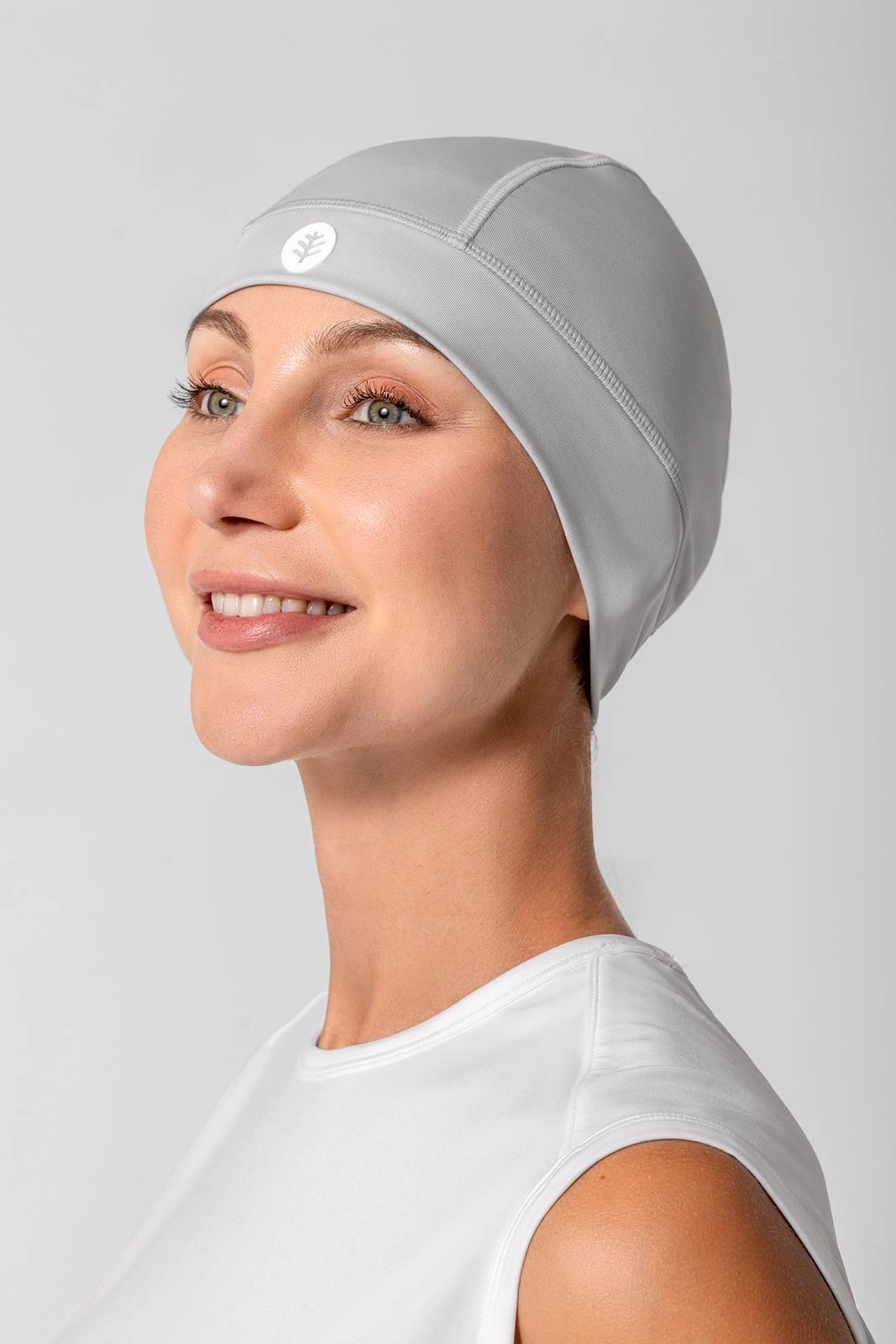 Unisex Aqua Sun Skully Cap  | Sleek Grey