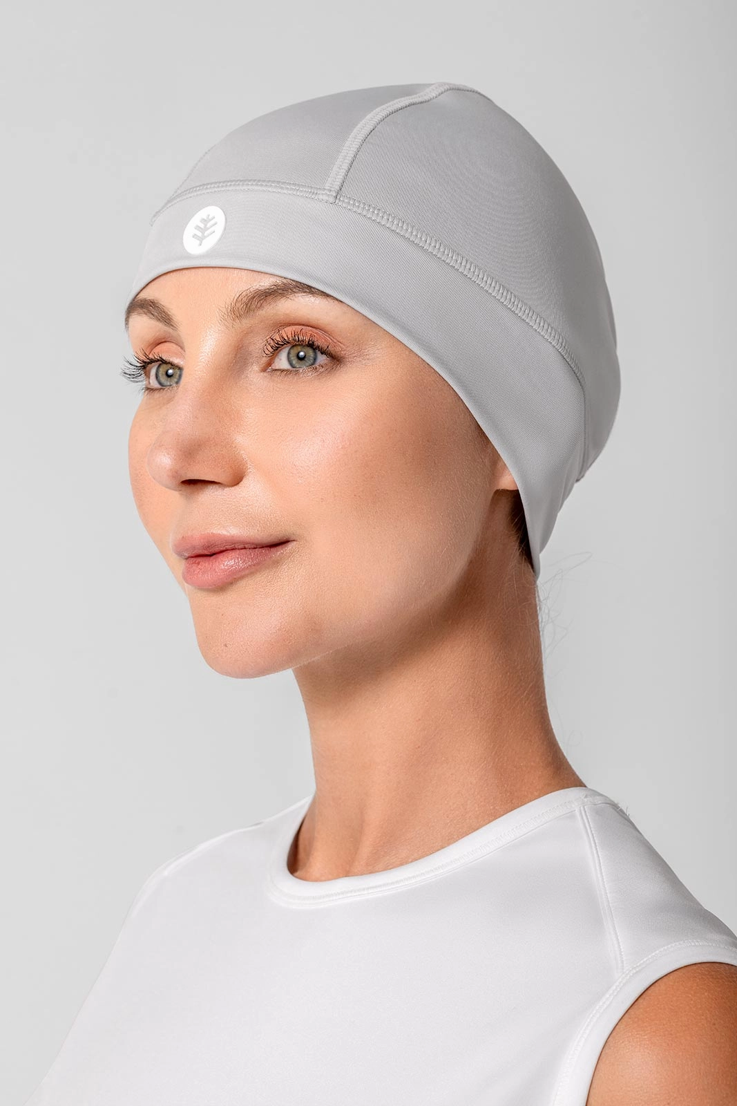 Unisex Aqua Sun Skully Cap  | Sleek Grey