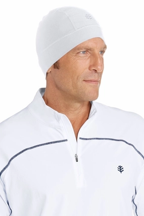 Unisex Aqua Sun Skully Cap | White men's full coverage swimwear, casual swimwear for men