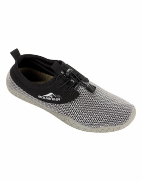 Unisex Ocean Side Aqua Shoe - Black/Grey aquafeel swimming gear, aquafeel performance swimwear