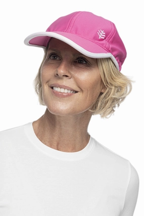 Unisex Wave Rider Sport Cap | Magnolia Pink womens athletic swimwear, performance swimwear for women