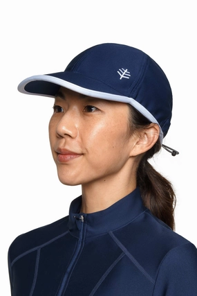 Unisex Wave Rider Sport Cap | Navy adjustable swimsuits for women, breathable swimwear for ladies