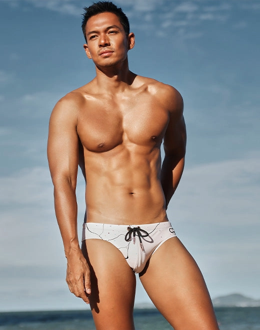V10 Print Swimwear - Marble
