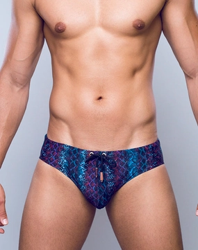 V10 Print Swimwear - Viper mens swim briefs, simple swimwear for men