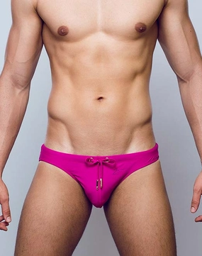 V20 Core Swimwear - Fuchsia Red mens swim briefs, simple swimwear for men