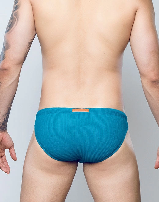 V20 Textured Swim Brief - Railroad Teal