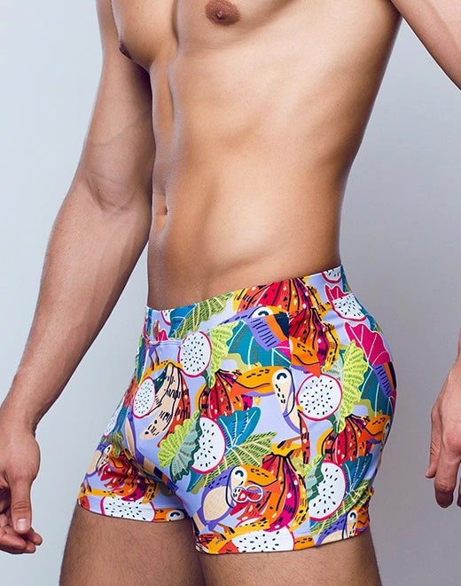 V60 Bondi Print Swim Trunks - Aves Purple