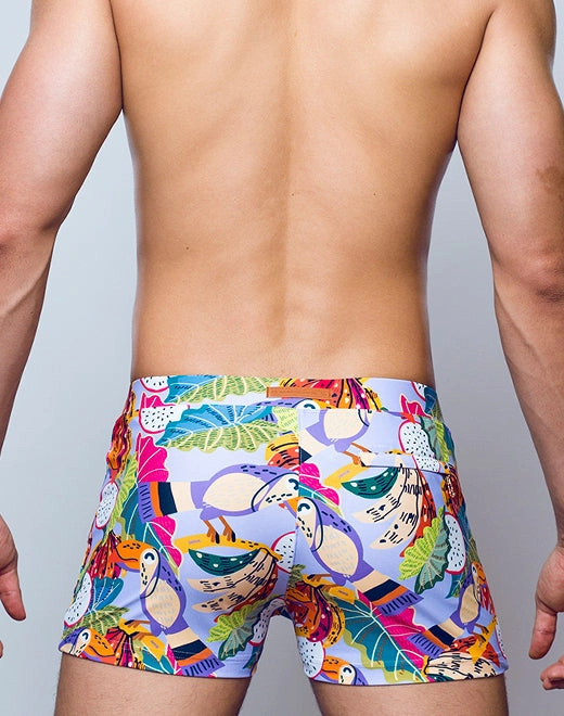 V60 Bondi Print Swim Trunks - Aves Purple