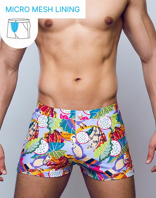 V60 Bondi Print Swim Trunks - Aves Purple