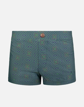 V60 Bondi Print Swim Trunks - Jade mens swim briefs, simple swimwear for men