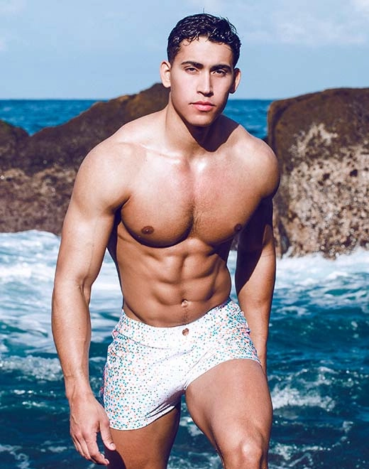 V60 Bondi Print Swim Trunks - Moana