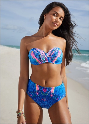 V Front Bandeau Top - Timeless Treasure swimwear for all body types, comfortable womens beachwear