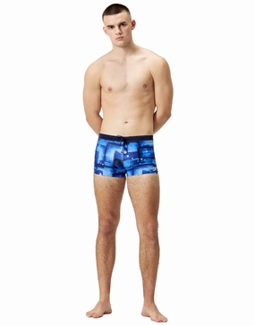 Valmilton Allover Aquashort - Blue/Navy speedo mens swimwear, speedo training swimsuits