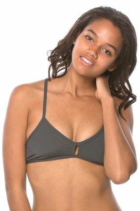 Vent Bikini Top - Asphalt all types of swimwear, stylish swimwear for all body types