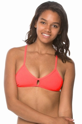 Vent Bikini Top - Lava all purpose swimwear, comfortable swimwear for everyone