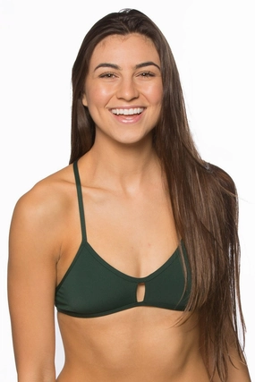 Vent Bikini Top - Pine all types of swimwear, stylish swimwear for all body types