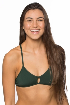 Vent Top - Pine mix and match bikinis, stylish women's bikini options