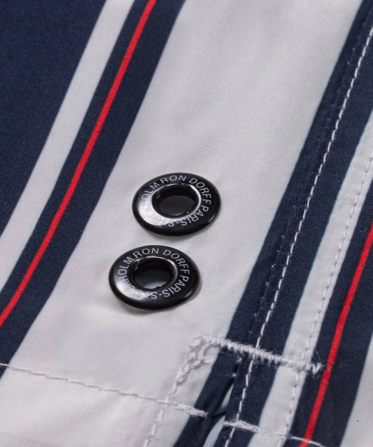 Vertical Swim Shorts In Navy/white/red