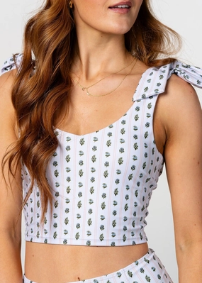 Vintage Blooms | Knot Top tankini swim tops, adjustable bikini tops