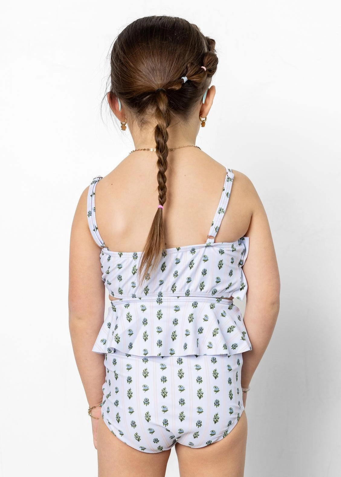 Vintage Blooms | Mini Oversized Ruffle Top