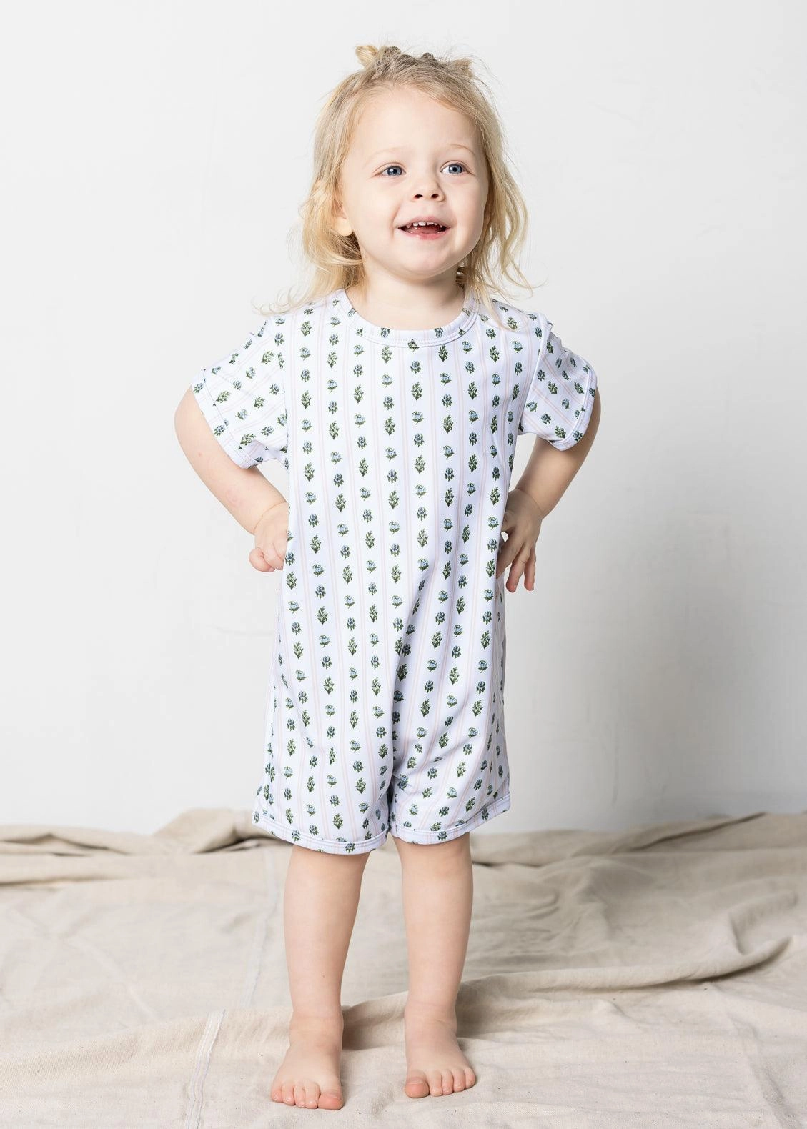 Vintage Blooms | Mini Shorties Rashguard (Unisex)