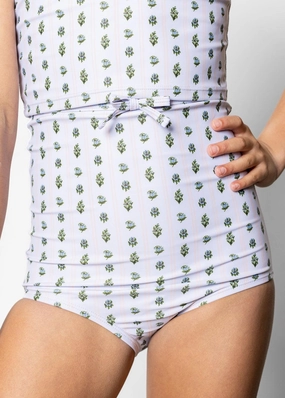Vintage Blooms | Youth Bow Bottoms toddler girl swimwear, summer swimwear for girls