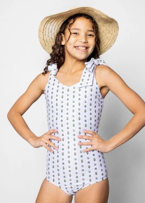 Vintage Blooms | Youth Everyday One-Piece toddler girl swimwear, summer swimwear for girls
