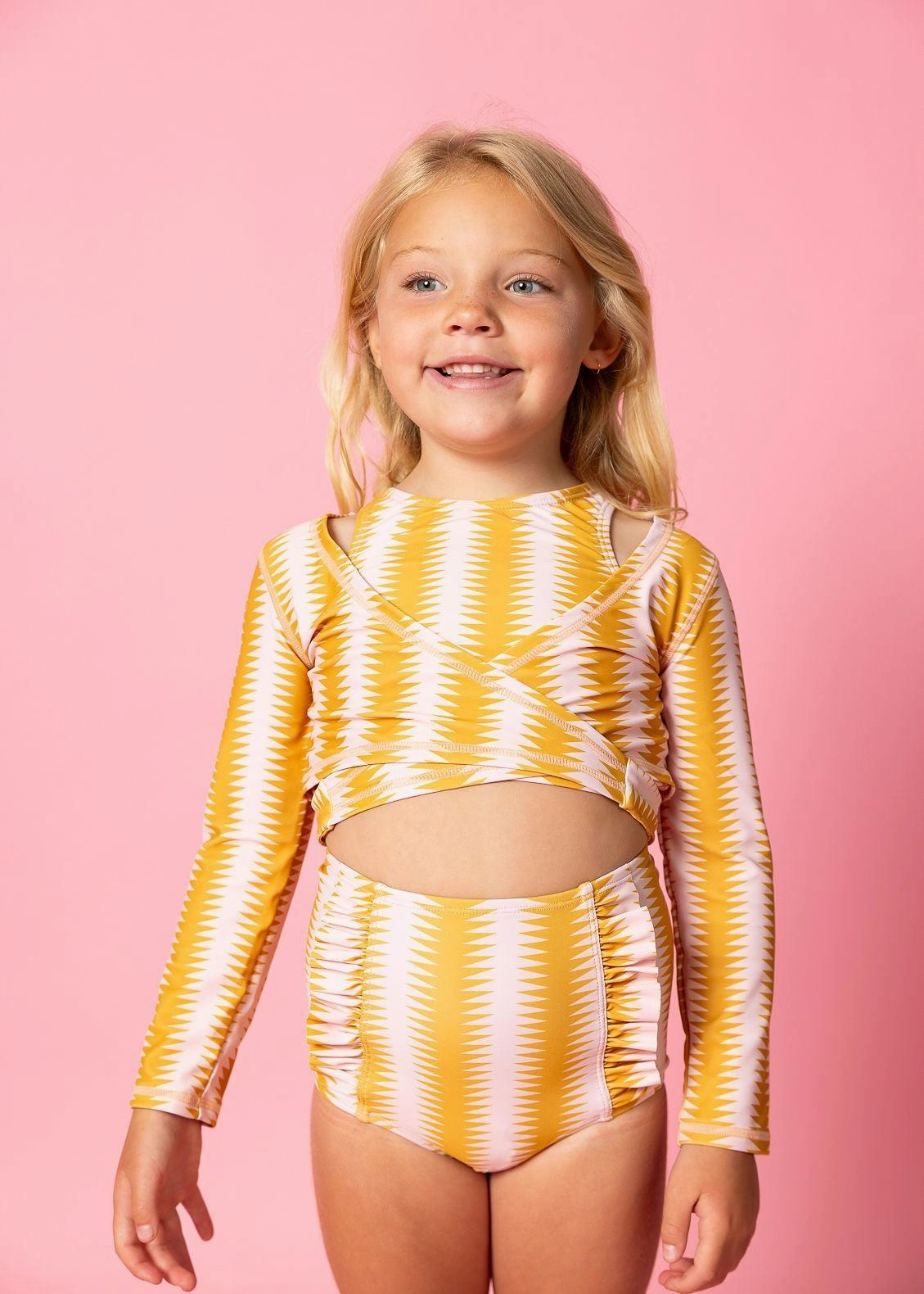 Vintage Triangles | Mini Down in Front Ruffle Bottoms