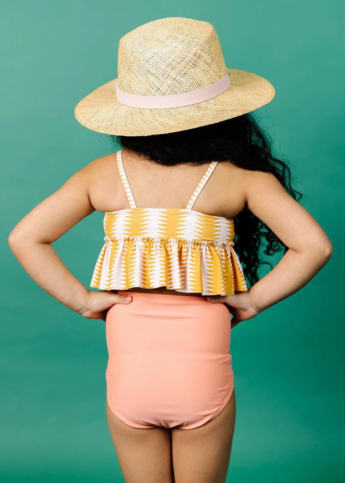 Vintage Triangles | Mini Peplum Top