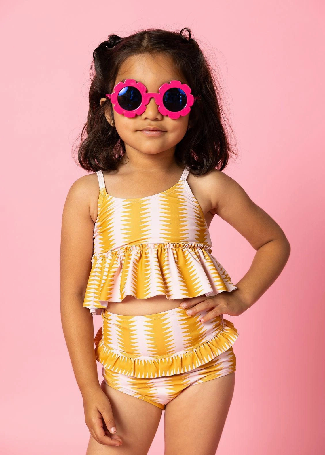 Vintage Triangles | Mini Peplum Top