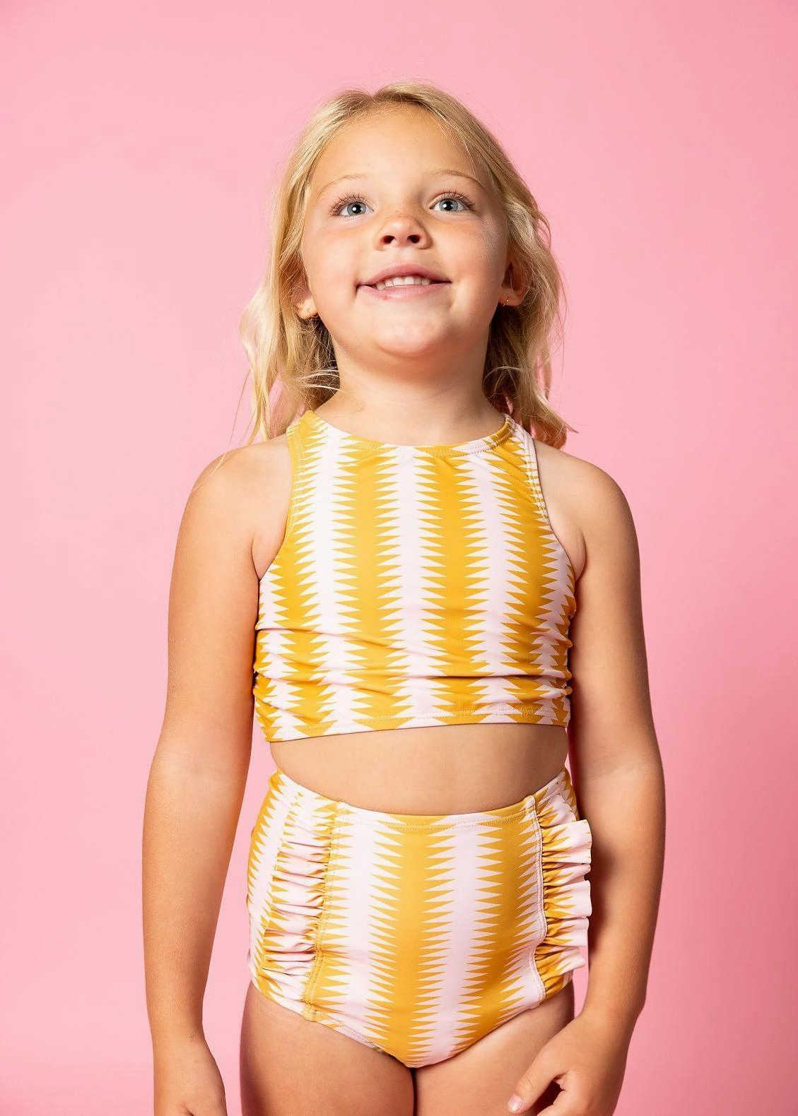 Vintage Triangles | Mini Racer Back Top