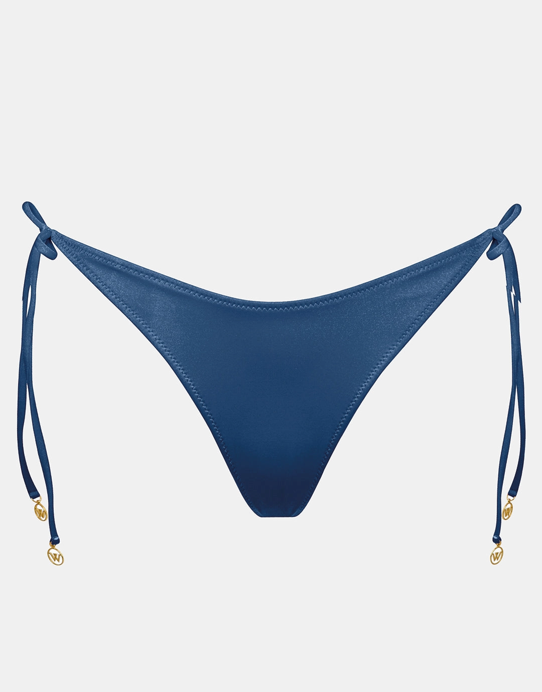 Viva Energy Tie Side Bikini Pant - Denim Dose adjustable swim bottoms women, flattering bikini bottoms