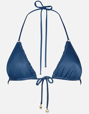 Viva Energy Triangle Bikini Top - Denim Dose full coverage swim tops, cute bikini tops