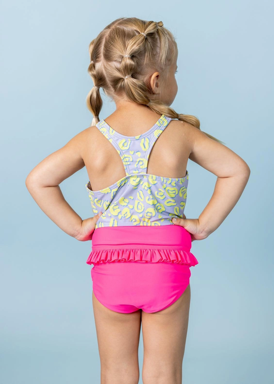 Vivid Cheetah | Mini Racer Back Top