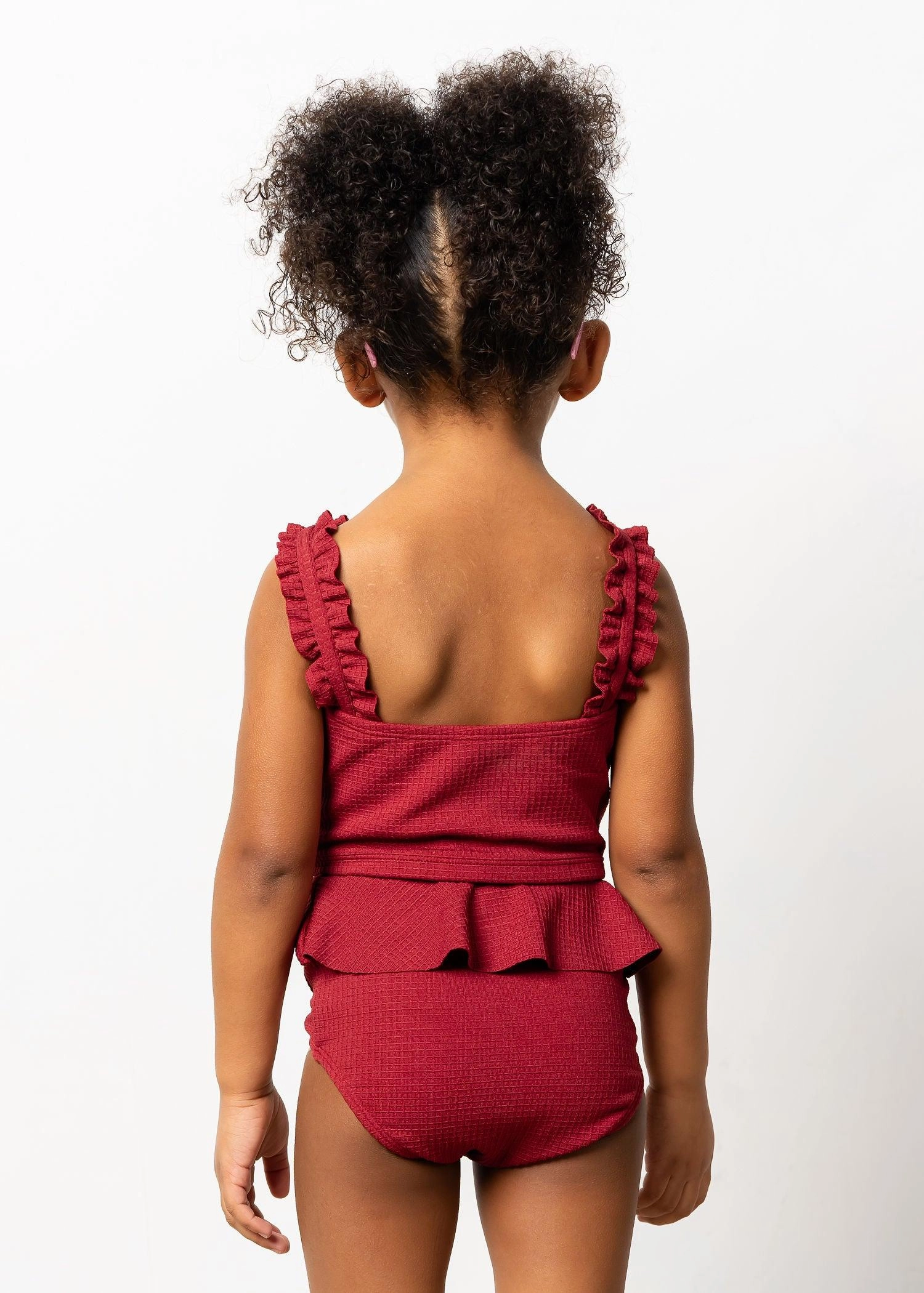 Waffled Maroon | Mini Ripple Top